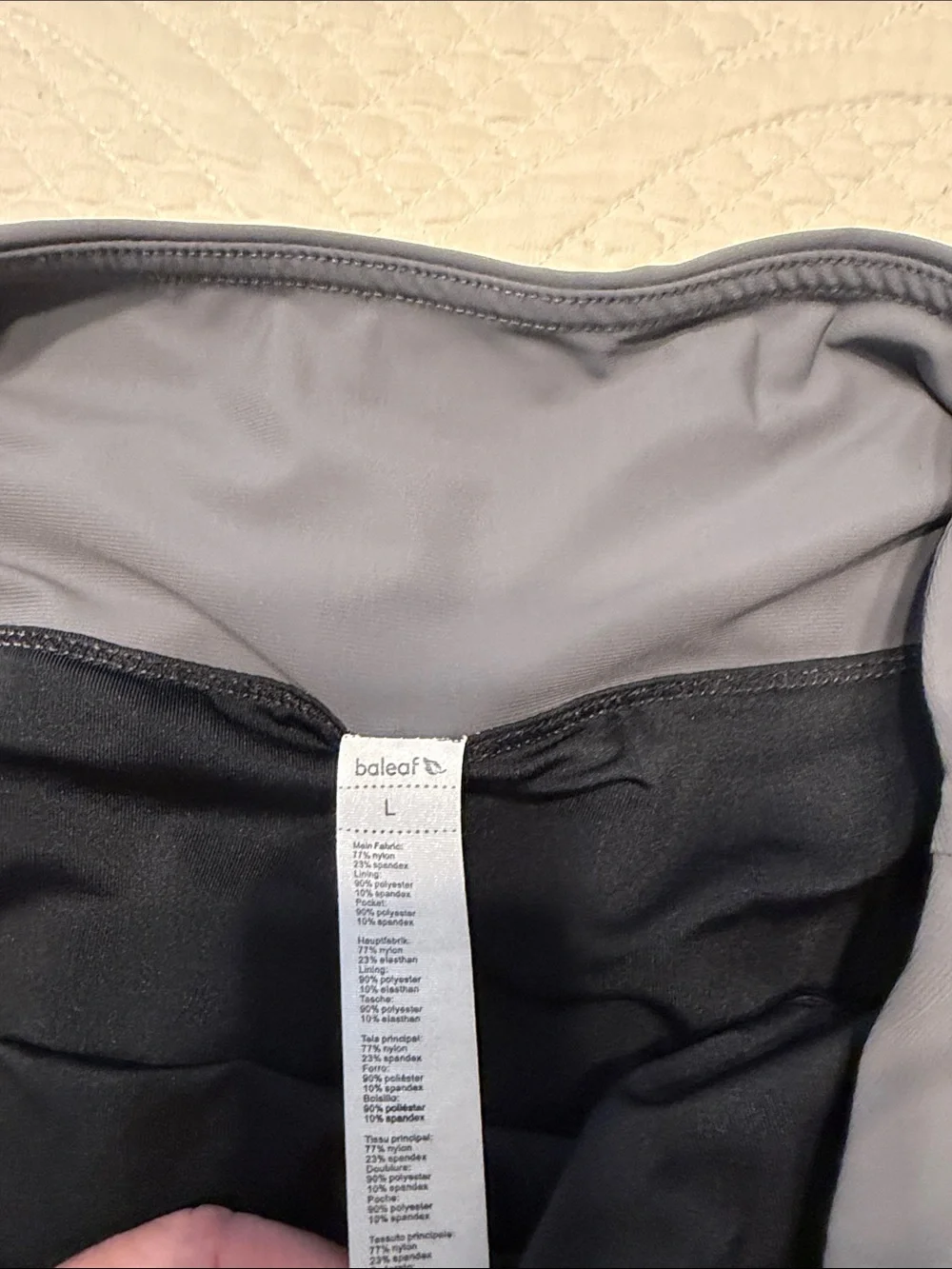 Baleaf Women's Gray High-Waist Bike Shorts